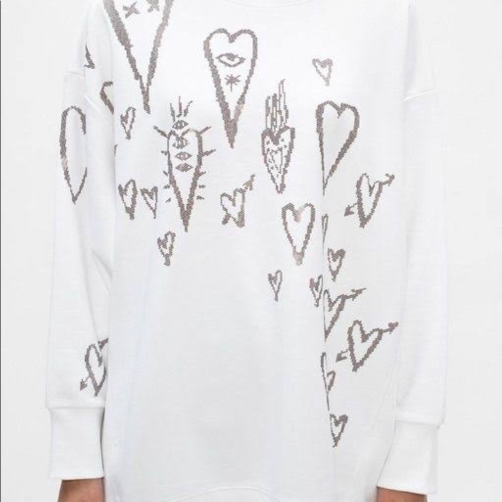 NWT Diesel Women’s White Sweatshirt - Picture 5 of 6